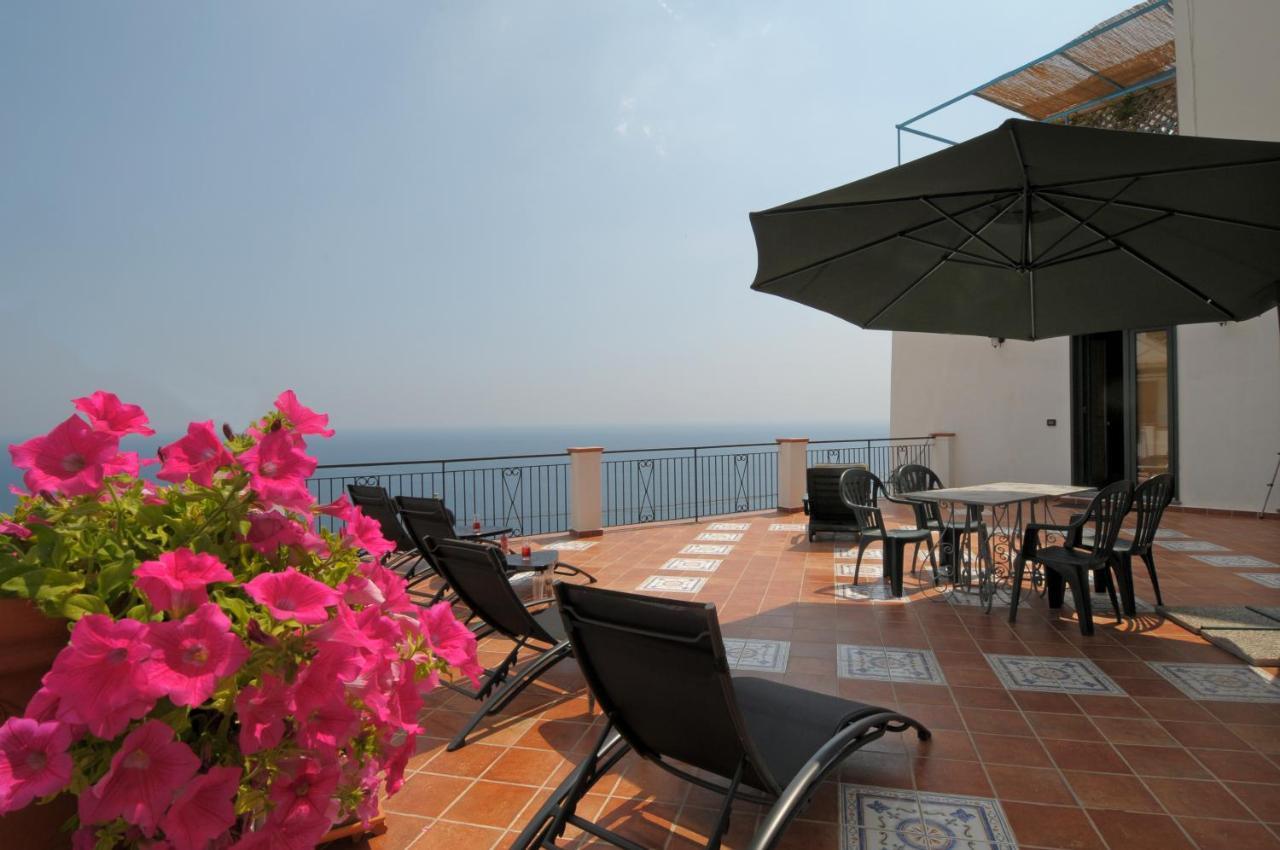 Terrazza Di Rosa - Sea View Villa Praiano Eksteriør bilde